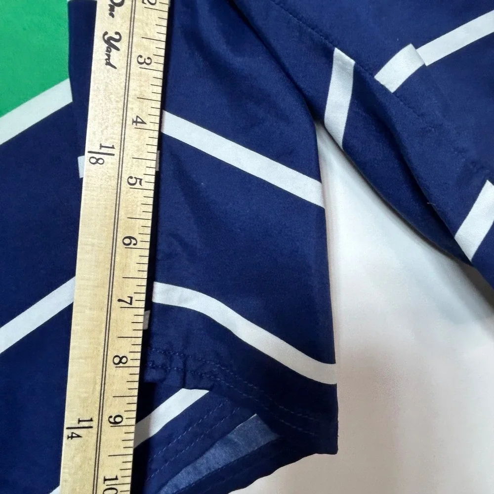 Vineyard Vines‎ Board Shorts Mens 38 Green Navy Striped Swim Trunks Preppy Beach